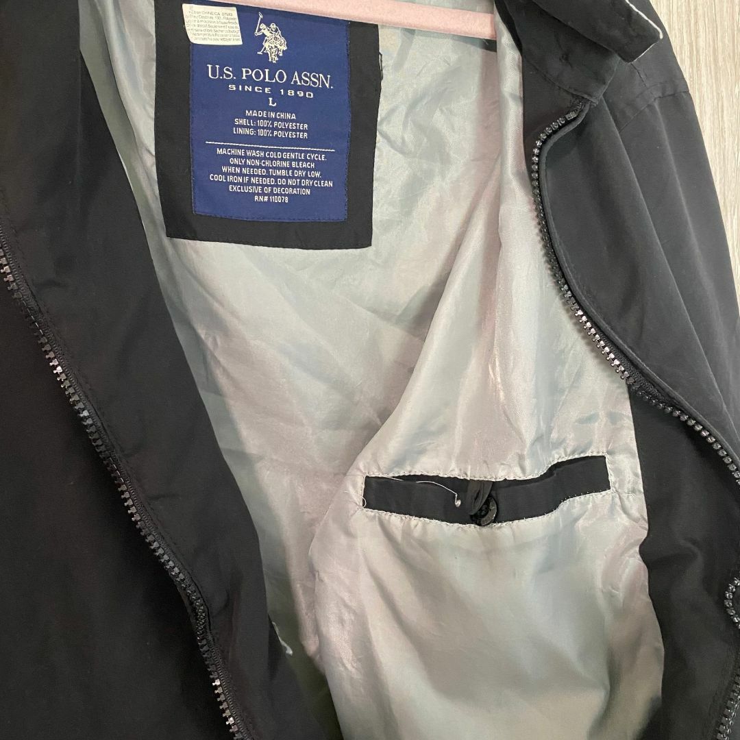 【超美品】ユーエスポロアッスン ビッグポニー 刺繍 ジャケット ブルゾン L メンズのジャケット/アウター(ブルゾン)の商品写真