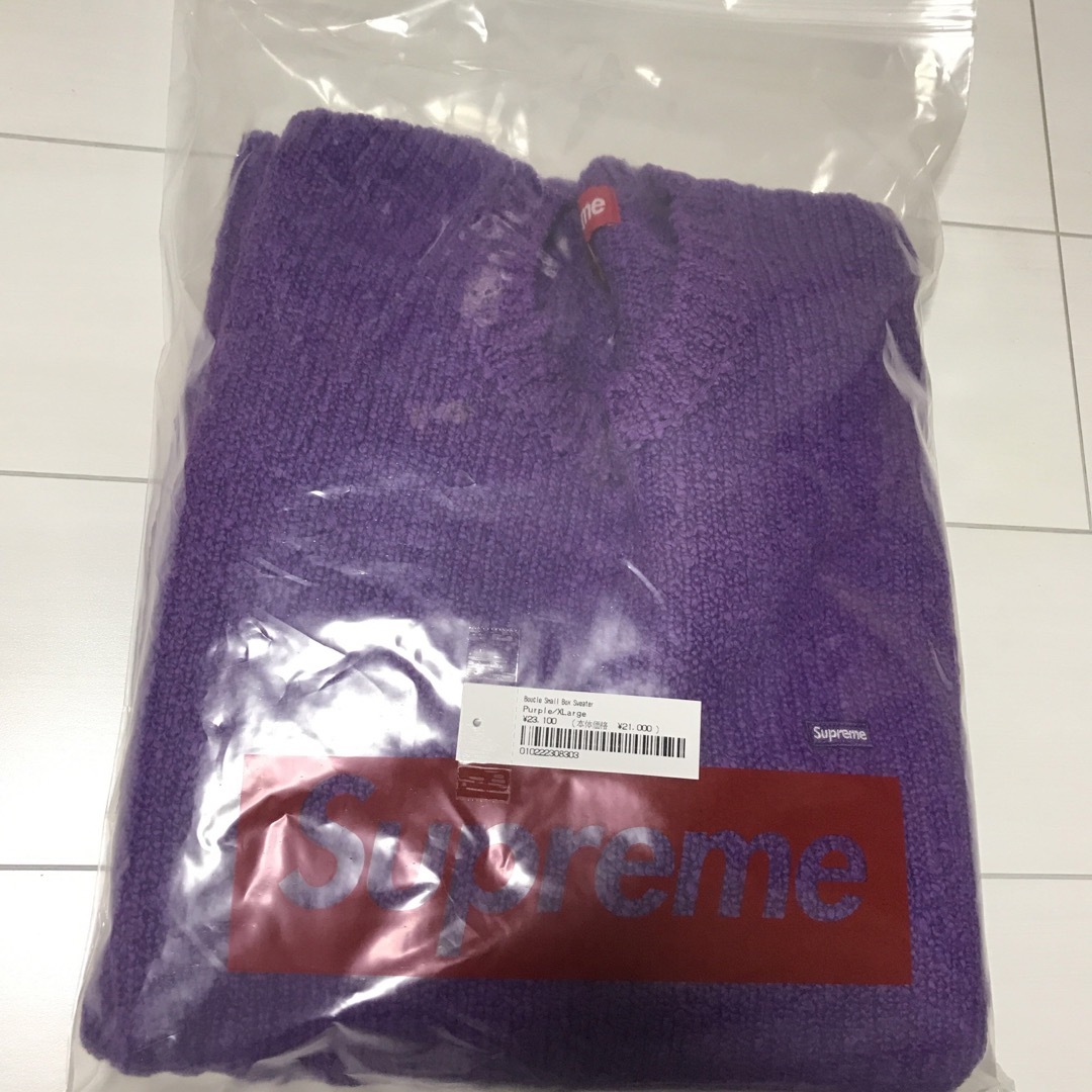 Supreme(シュプリーム)のXL シュプリーム ブークレ スモール ボックス セーター メンズのトップス(ニット/セーター)の商品写真