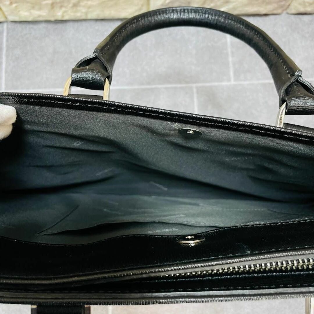 PORTER(ポーター)の【極美品】ポーター　 ブリーフケース ビジネスバッグ　本革　 ブラック　A4収納 メンズのバッグ(ビジネスバッグ)の商品写真