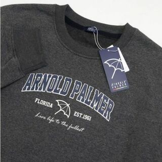 Arnold Palmer - 【新品】アーノルドパーマー 暖かい 裏起毛 スウェット トレーナー 濃灰 M