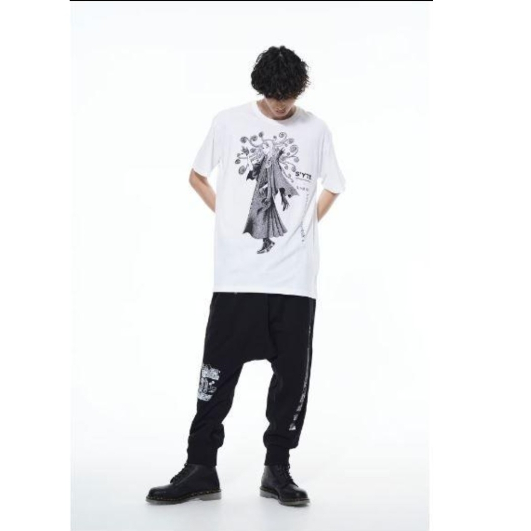 Yohji Yamamoto(ヨウジヤマモト)のサイト（ヨウジヤマモト）×伊藤潤二 Tシャツ メンズのトップス(Tシャツ/カットソー(半袖/袖なし))の商品写真