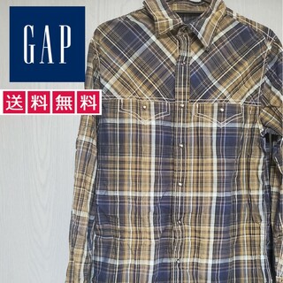 GAP - GAPギャップ.アメカジファッション.ユニセックス.チェックシャツ.XSサイズ