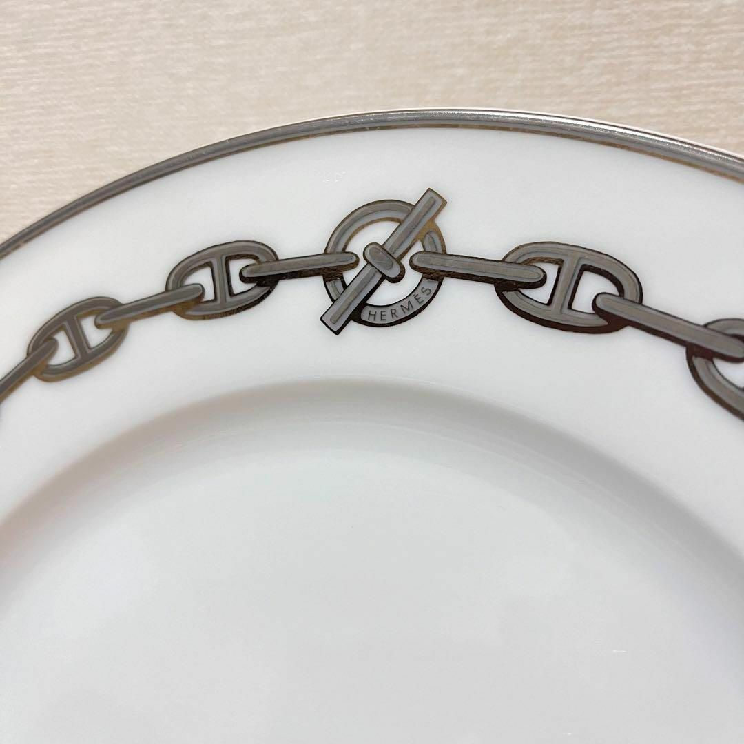 断捨離 美品 22cm】エルメス シェーヌダンクル デザートプレート 1枚 断捨離 美品 22cm】エルメス シェーヌダンクル デザートプレート 1枚