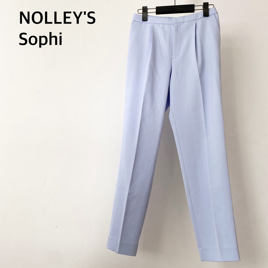 NOLLEY'S(ノーリーズ)のノーリーズ　ブルー系　パンツ　ズボン　ボトムス　サイズ36 レディースのパンツ(カジュアルパンツ)の商品写真