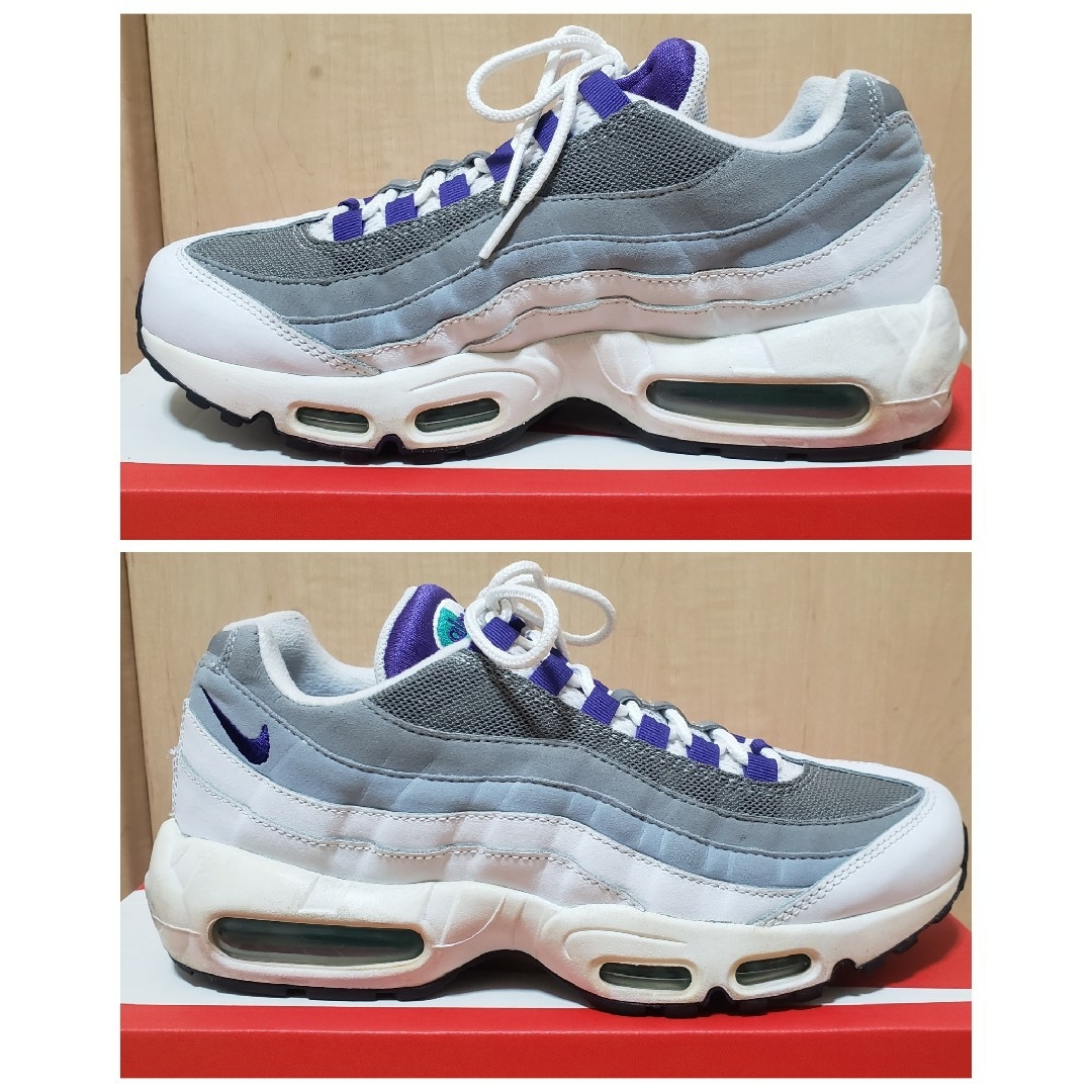 NIKE(ナイキ)の良品】箱、黒タグ有】2018年/AIRMAX95GRAPE/エアマックス95 メンズの靴/シューズ(スニーカー)の商品写真