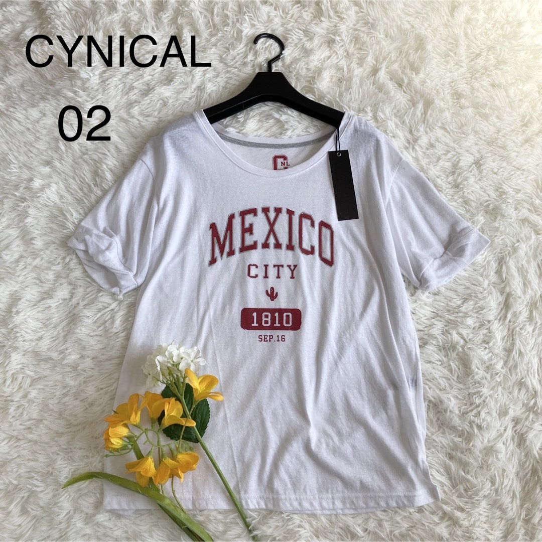 ★美品★ CYNICAL シニカル半袖Tシャツ　02サイズ レディースのトップス(Tシャツ(半袖/袖なし))の商品写真