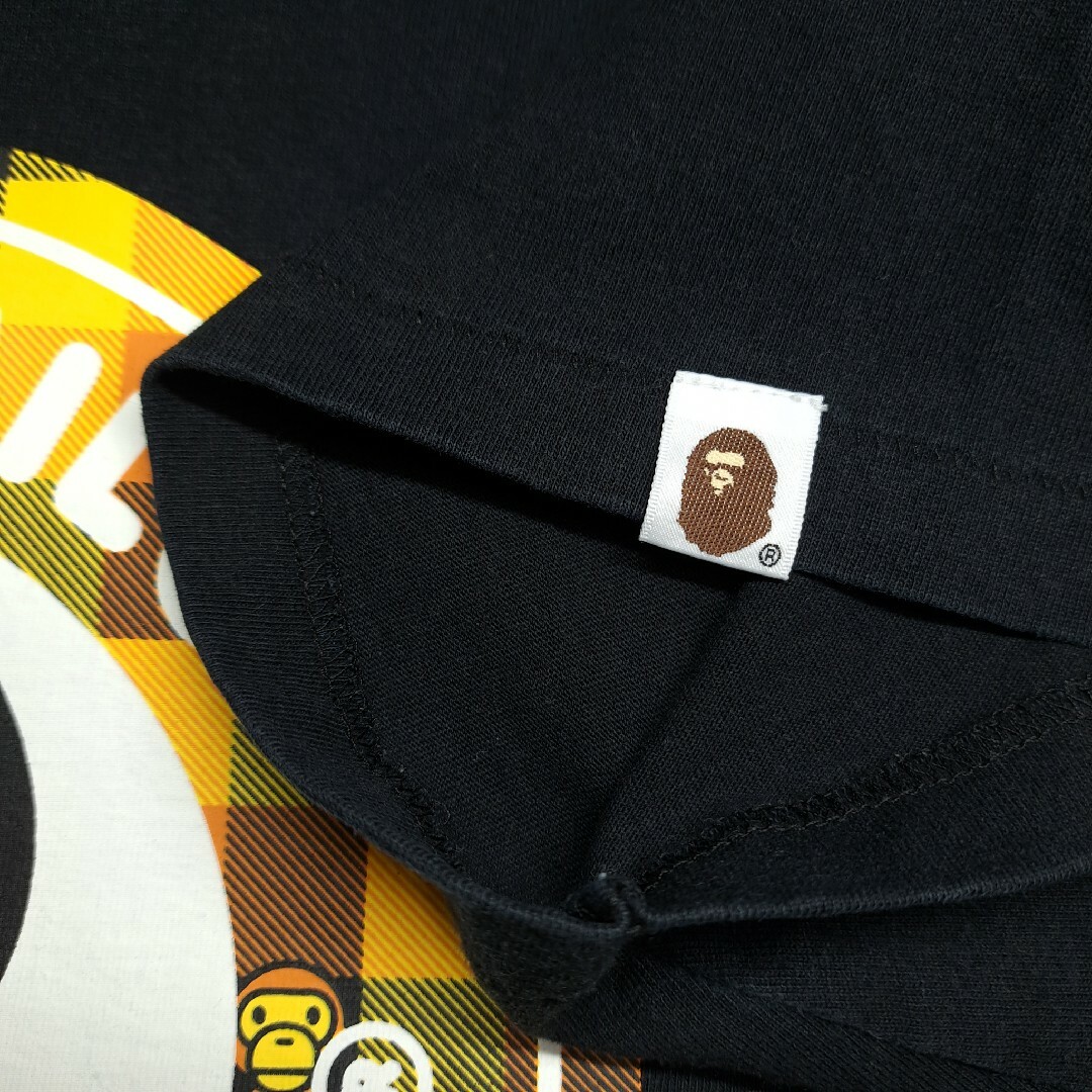 A BATHING APE(アベイシングエイプ)の【人気】A BATHING APE ビッグプリント 半袖 Tシャツ ブラック M メンズのトップス(Tシャツ/カットソー(半袖/袖なし))の商品写真