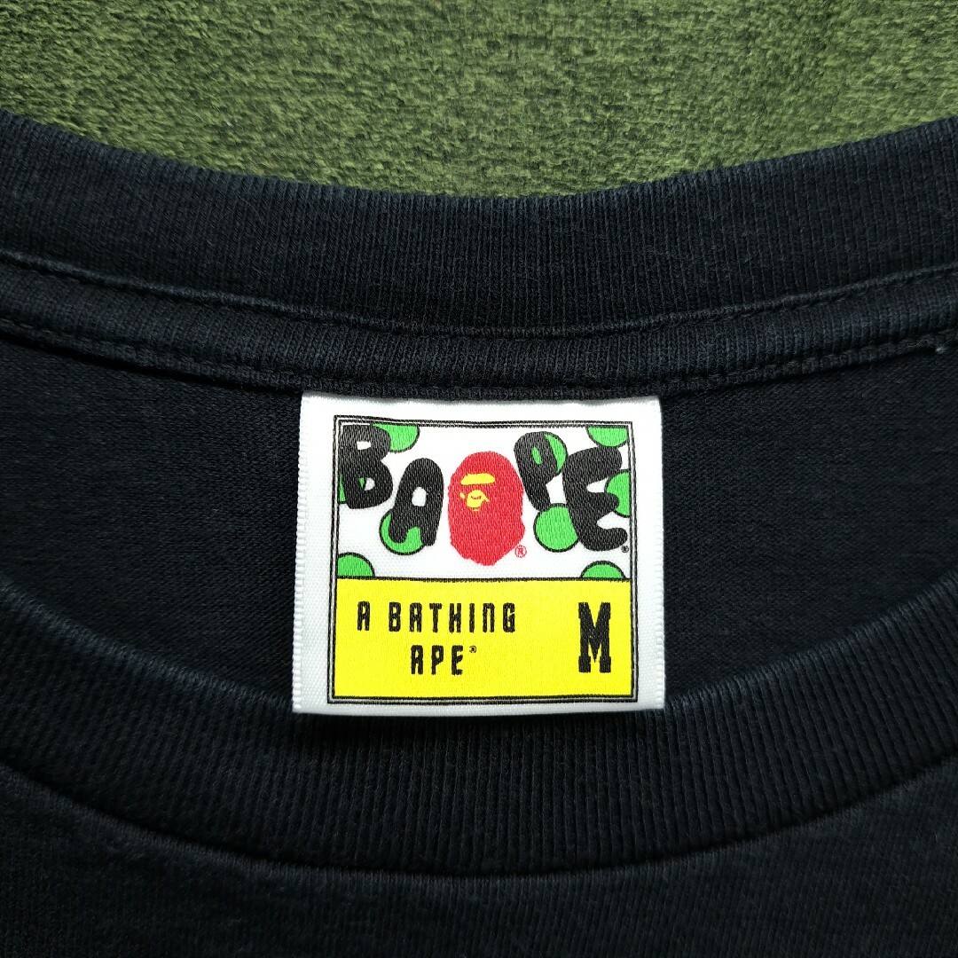 A BATHING APE(アベイシングエイプ)の【人気】A BATHING APE ビッグプリント 半袖 Tシャツ ブラック M メンズのトップス(Tシャツ/カットソー(半袖/袖なし))の商品写真