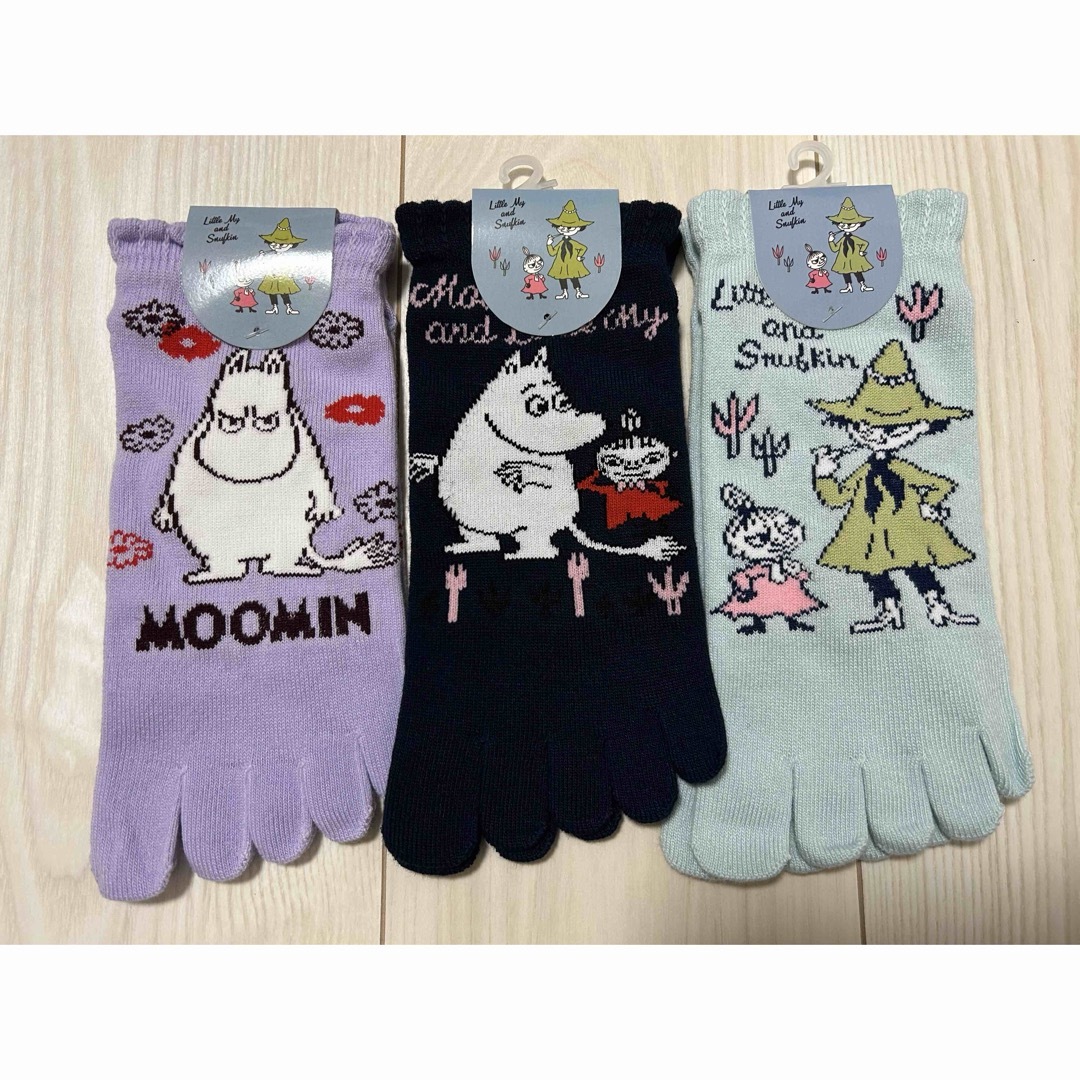 MOOMIN(ムーミン)のムーミン 靴下　ソックス　5本指ソックス　6足セット レディースのレッグウェア(ソックス)の商品写真