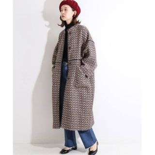 イエナラブークル(IENA LA BOUCLE)のIENA la boucle LINTON パイピングコート(ロングコート)