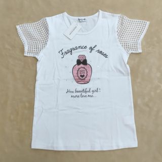 クラウンバンビ(CROWN BANBY)の新品　クラウンバンビ　Ｔシャツ　ホワイト　160　女児　キッズ(Tシャツ/カットソー)