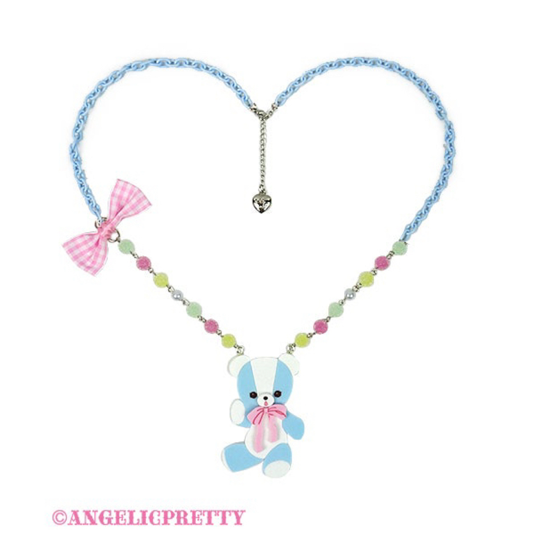 Angelic Pretty(アンジェリックプリティー)のbear toy ネックレス・リング　セット　angelic pretty レディースのアクセサリー(ネックレス)の商品写真