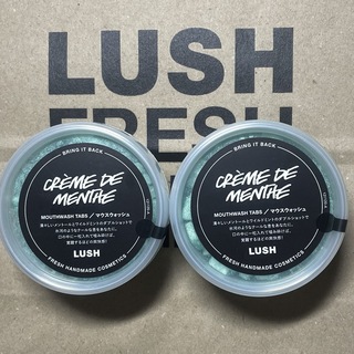 ラッシュ(LUSH)のLUSH ラッシュ　マウスウォッシュ　クレームドマントタブレット×2 新品未開封(マウスウォッシュ/スプレー)