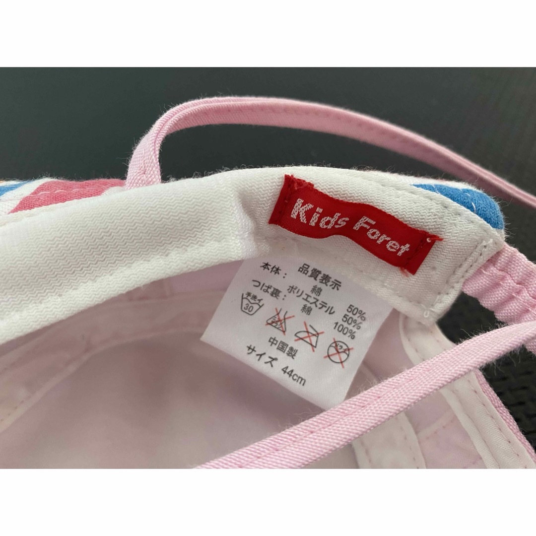 KIDS FORET(キッズフォーレ)のキッズフォーレ　ベビー　帽子　44㎝　紐付き キッズ/ベビー/マタニティのこども用ファッション小物(帽子)の商品写真