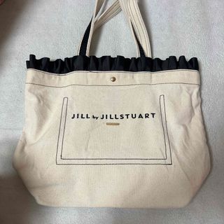 JILL by JILLSTUART - JILL BY JILLSTUART フリルトップトート 大 ホワイト