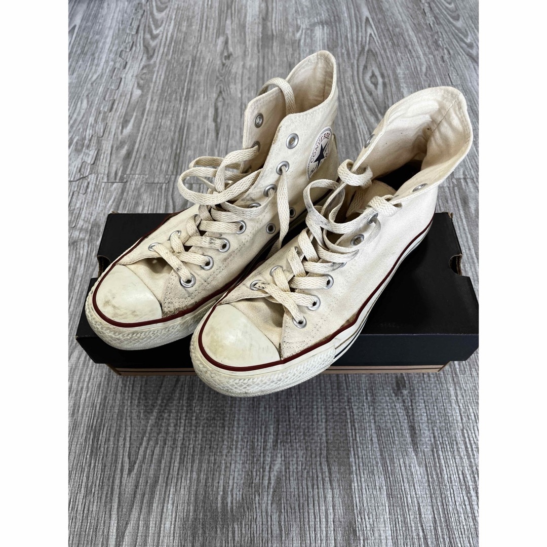 ALL STAR（CONVERSE）(オールスター)のコンバース　オールスター　ホワイト　25.5cm レディースの靴/シューズ(スニーカー)の商品写真