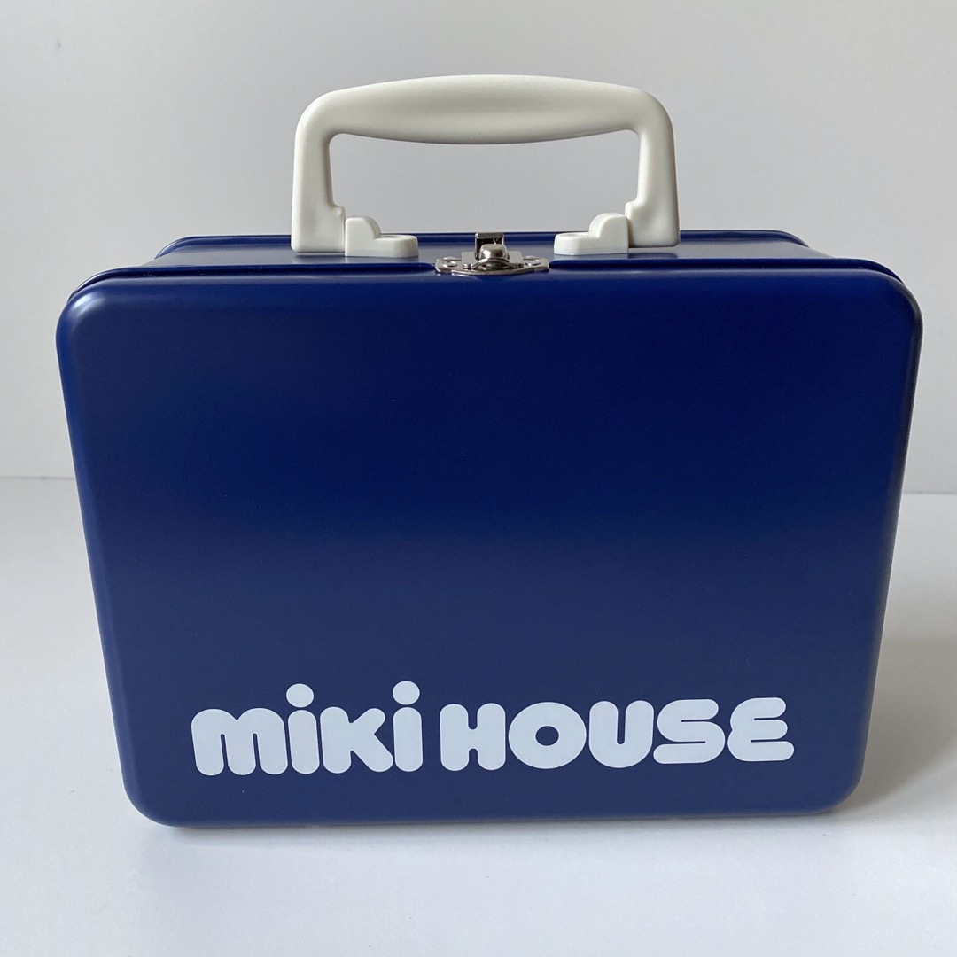 mikihouse(ミキハウス)のミキハウス 缶ボックス ネイビー バッグ 収納ボックス  キッズ/ベビー/マタニティのキッズ/ベビー/マタニティ その他(その他)の商品写真