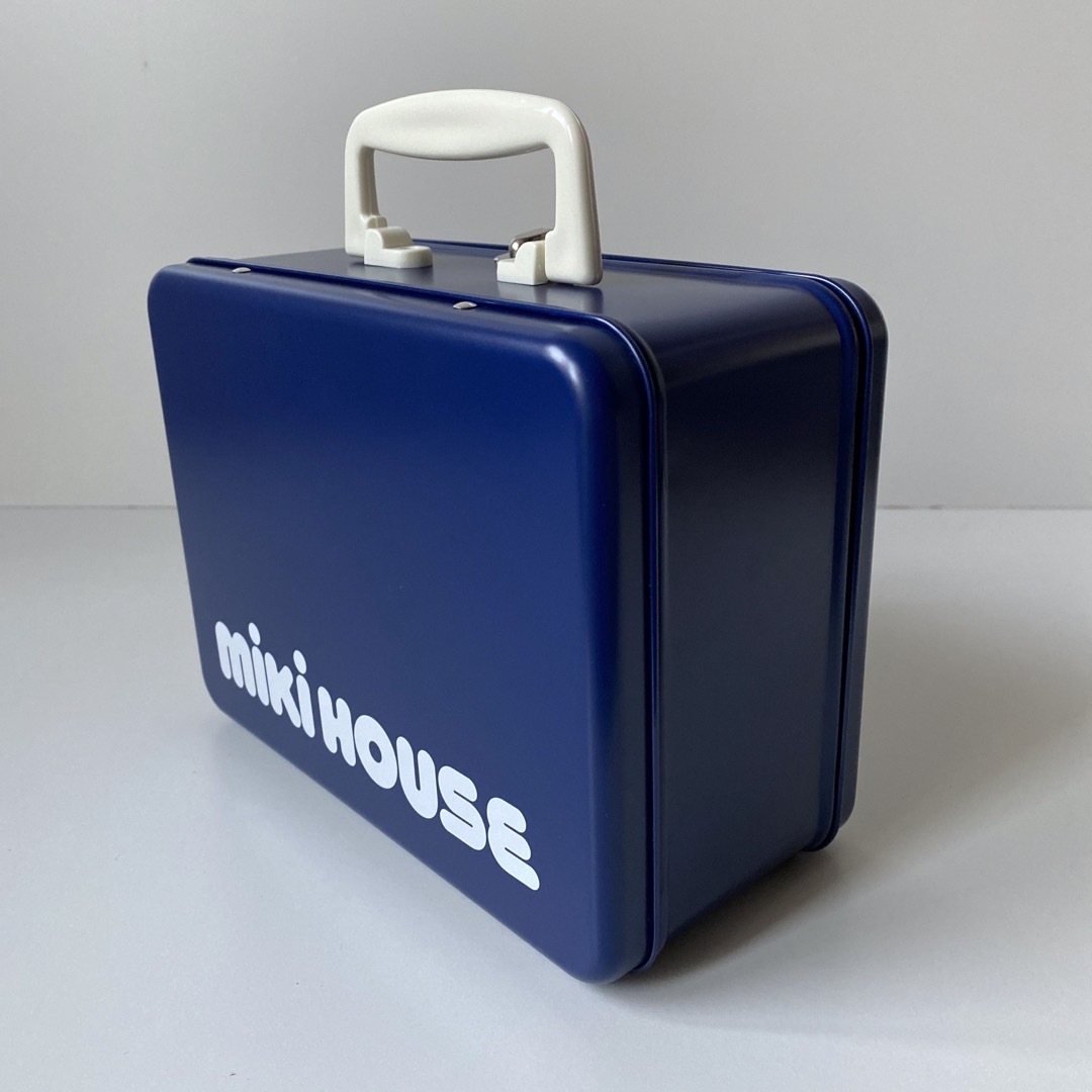 mikihouse(ミキハウス)のミキハウス 缶ボックス ネイビー バッグ 収納ボックス  キッズ/ベビー/マタニティのキッズ/ベビー/マタニティ その他(その他)の商品写真