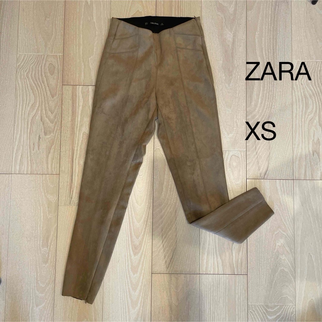 ZARA(ザラ)のZARA スエードパンツ レディースのパンツ(カジュアルパンツ)の商品写真