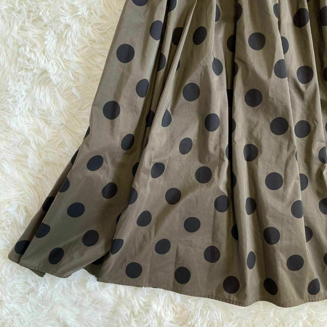 VERMEIL par iena(ヴェルメイユパーイエナ)のヴェルメイユパーイエナ ドットギャザーティアードスカート レディースのスカート(ロングスカート)の商品写真