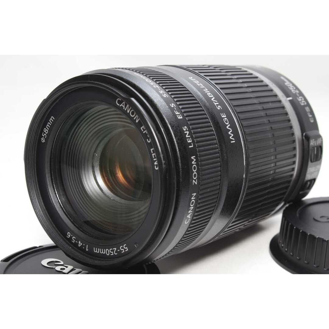 Canon(キヤノン)の❤️望遠レンズ❤️Canon EF-S 55-250mm IS スマホ/家電/カメラのカメラ(レンズ(ズーム))の商品写真