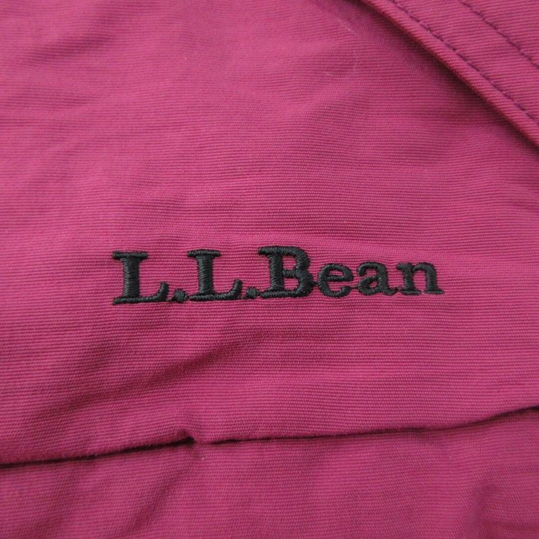 L.L.Bean(エルエルビーン)の古着 エルエルビーン LLBEAN 長袖 ナイロン ジャケット レディース 襟フリース 大きいサイズ エンジ系他 24jan09 中古 アウター ウインドブレーカー レディースのジャケット/アウター(ロングコート)の商品写真