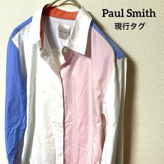 Paul Smith - 【極美品】 Paul Smith 現行タグ  長袖シャツ  40 Lサイズ