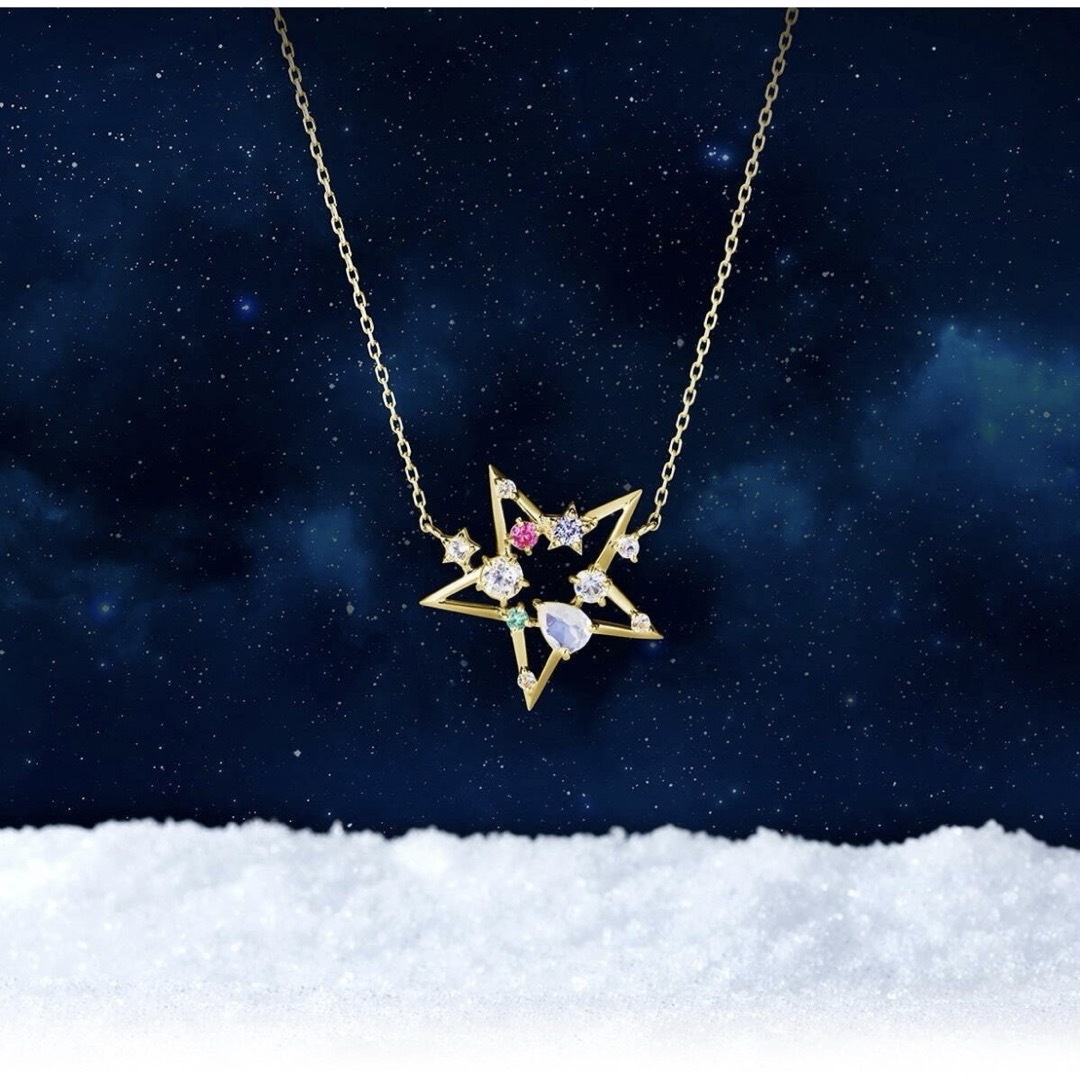 4℃(ヨンドシー)の【4℃】2021 Christmas Collection K10YGネックレス レディースのアクセサリー(ネックレス)の商品写真