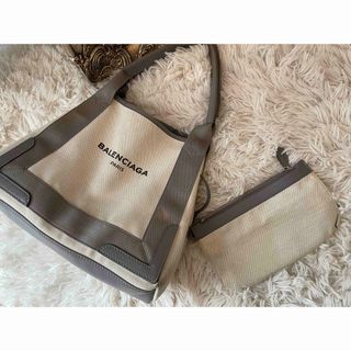 バレンシアガ(Balenciaga)のバレンシアガ ネイビーカバスS トートバッグ(トートバッグ)