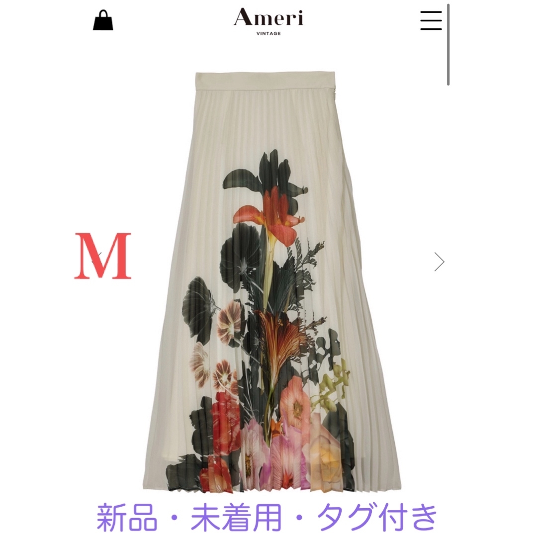 Ameri MEDI ROENTGEN FLOWER PLEATS SKIRT | フリマアプリ ラクマ