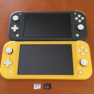 ニンテンドースイッチ(Nintendo Switch)のNintendo Switch Lite 本体 2台＋MicroSD 2枚セット(家庭用ゲーム機本体)