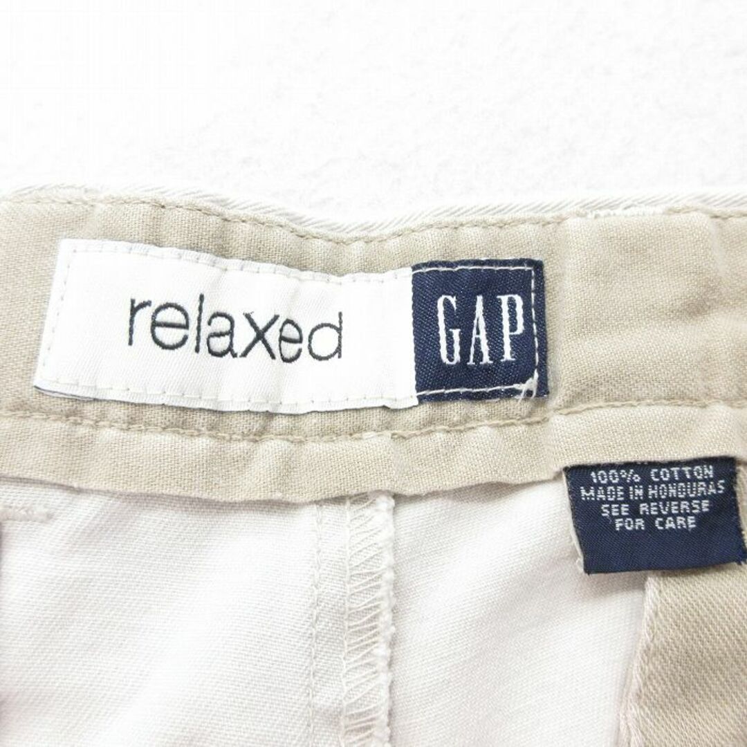 GAP(ギャップ)のW34★古着 ギャップ GAP チノ パンツ チノパン メンズ 00年代 00s コットン 薄ベージュ カーキ 24jan09 中古 ボトムス ロング メンズのパンツ(ワークパンツ/カーゴパンツ)の商品写真