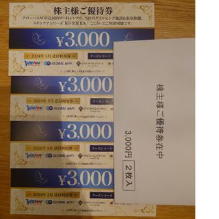 ビジョン　株主優待　3000円×4枚(その他)