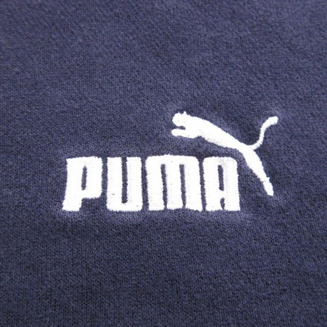 PUMA(プーマ)のXL★古着 プーマ puma 長袖 スウェット パーカー メンズ 00年代 00s ワンポイントロゴ ツートンカラー 大きいサイズ ラグラン 紺他 ネイビー 24jan05 中古 スエット トレーナー トップス メンズのトップス(パーカー)の商品写真