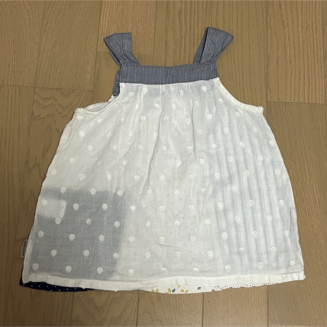 Biquette(ビケット)の【ワンピース】重ね着　Biquette 110サイズ キッズ/ベビー/マタニティのキッズ服女の子用(90cm~)(その他)の商品写真