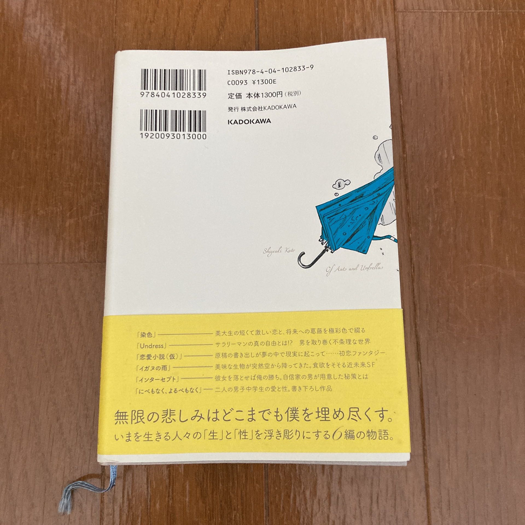 NEWS(ニュース)のドラマ化！傘をもたない蟻たちは加藤シゲアキ小説NEWS ピンクとグレー恋愛小説 エンタメ/ホビーの本(文学/小説)の商品写真