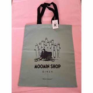 ムーミン(MOOMIN)の新品⭐MOOMIN SHOP GINZA限定⭐トートバッグ(セージグリーン)(トートバッグ)