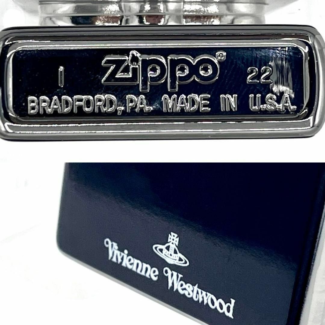 Vivienne Westwood(ヴィヴィアンウエストウッド)の【極美品】ビビアンウエストウッド ZIPPOライター　オーブ　ロゴ　ブラック　黒 メンズのファッション小物(タバコグッズ)の商品写真