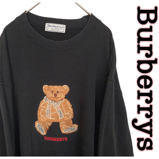 BURBERRY - Burberrys バーバリー クマ刺繍 トレーナー  スウェット 古着 90s