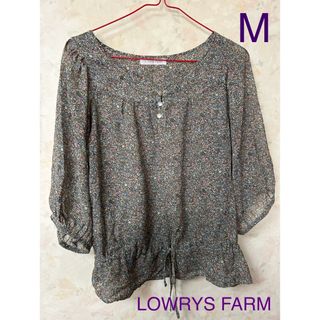 LOWRYS FARM - ローリーズファーム　花柄ブラウス　M