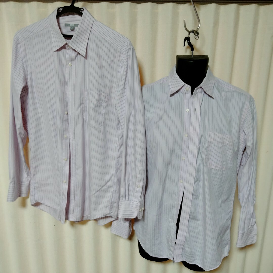 UNIQLO(ユニクロ)のユニクロ　Yシャツ Ｌサイズ 2枚セット メンズのトップス(シャツ)の商品写真