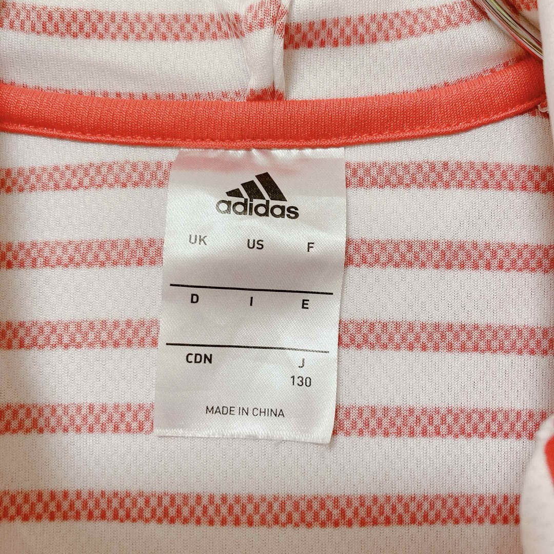 adidas(アディダス)の[adidas]アディダス　UVカット　ラッシュパーカー　130 キッズ/ベビー/マタニティのキッズ服女の子用(90cm~)(ジャケット/上着)の商品写真