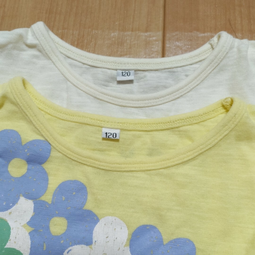 西松屋(ニシマツヤ)の【夏物セール】Tシャツ　2枚セット　110サイズ キッズ/ベビー/マタニティのキッズ服女の子用(90cm~)(Tシャツ/カットソー)の商品写真