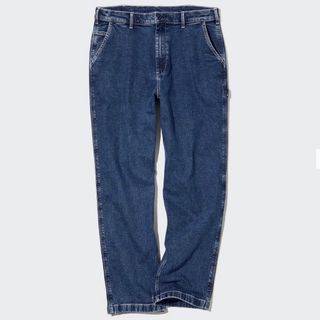 ユニクロ(UNIQLO)の【中古】UNIQLO ワイドフィットワークパンツ（デニム・丈標準71～77cm）(デニム/ジーンズ)