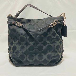 コーチ(COACH)のcoach レディース　2wayバッグ　ハンドバッグ　ショルダーバッグ　ブラック(ショルダーバッグ)