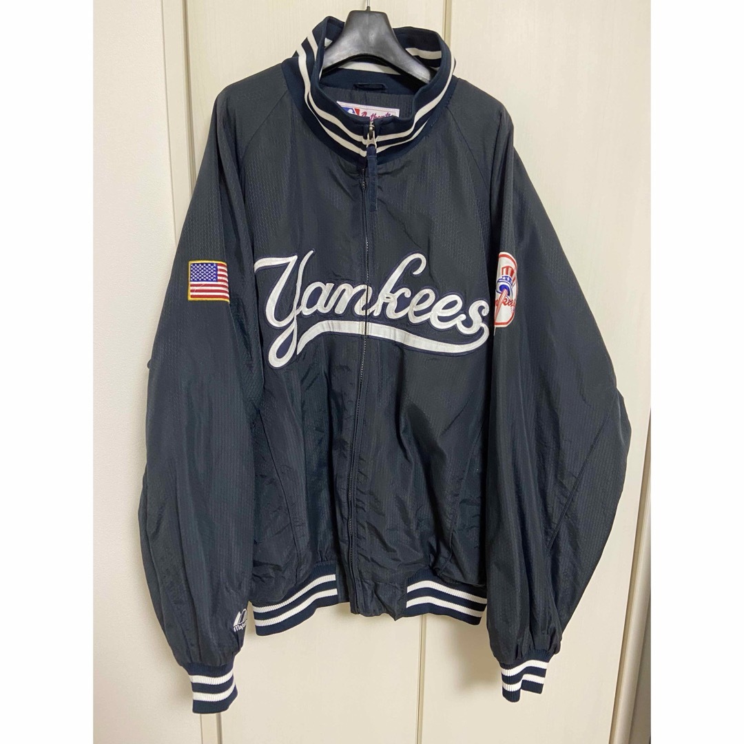 Majestic(マジェスティック)の希少XXL majestic newyork yankeesヤンキーススタジャン メンズのジャケット/アウター(スタジャン)の商品写真