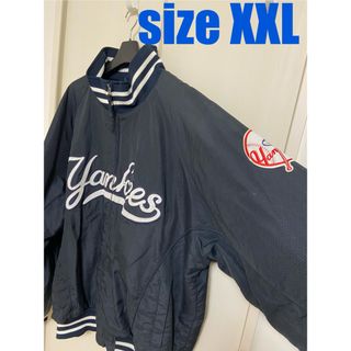 マジェスティック(Majestic)の希少XXL majestic newyork yankeesヤンキーススタジャン(スタジャン)