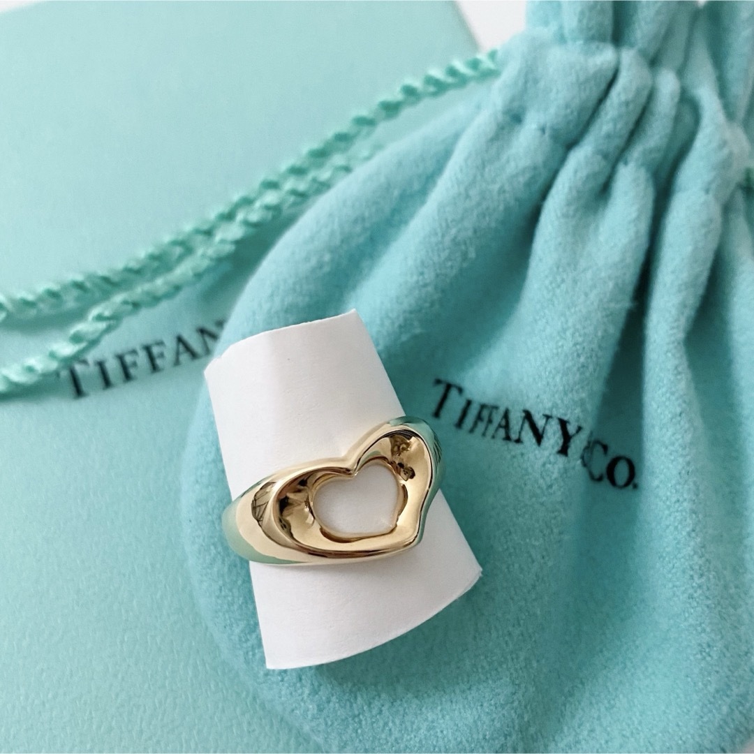 Tiffany & Co.(ティファニー)のTiffany & Co. /ティファニー　美品　オープンハートリング　K18 レディースのアクセサリー(リング(指輪))の商品写真