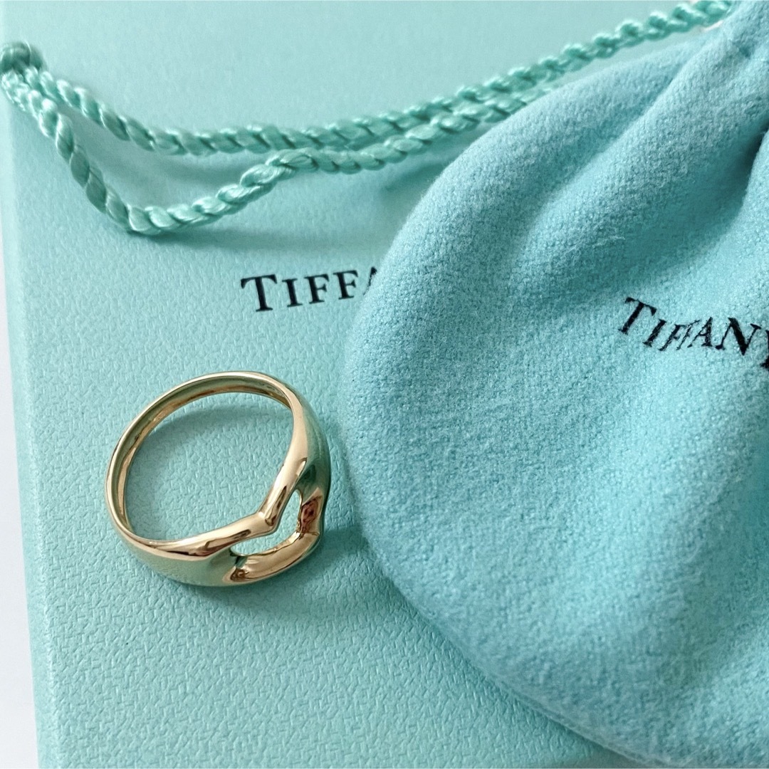 Tiffany & Co.(ティファニー)のTiffany & Co. /ティファニー　美品　オープンハートリング　K18 レディースのアクセサリー(リング(指輪))の商品写真