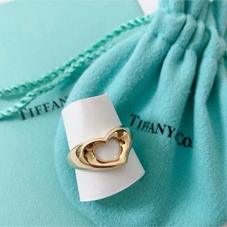 ティファニー(Tiffany & Co.)のTiffany & Co. /ティファニー　美品　オープンハートリング　K18(リング(指輪))